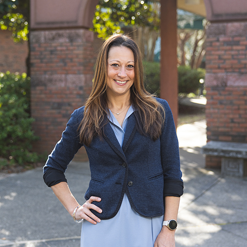 Jamie Zielinski smiles at the camera.